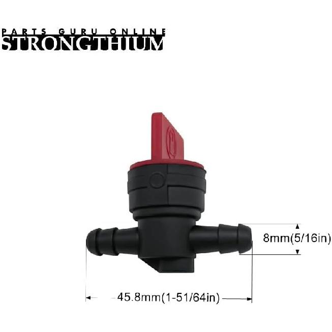 STRONGTHIUM 1/4 In Gas Fuel Line Hose With Clamps Valve & Filters Kit Compatible With Briggs & Stratton Craftsman MTD Kawasaki Kohler Small Engines