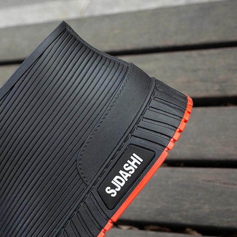 Rain Shoes for Men Fashion Non-slip Men Rain Boots New Comfortable Waterproof Working Boots Platform Outdoor Fishing Shoes Male