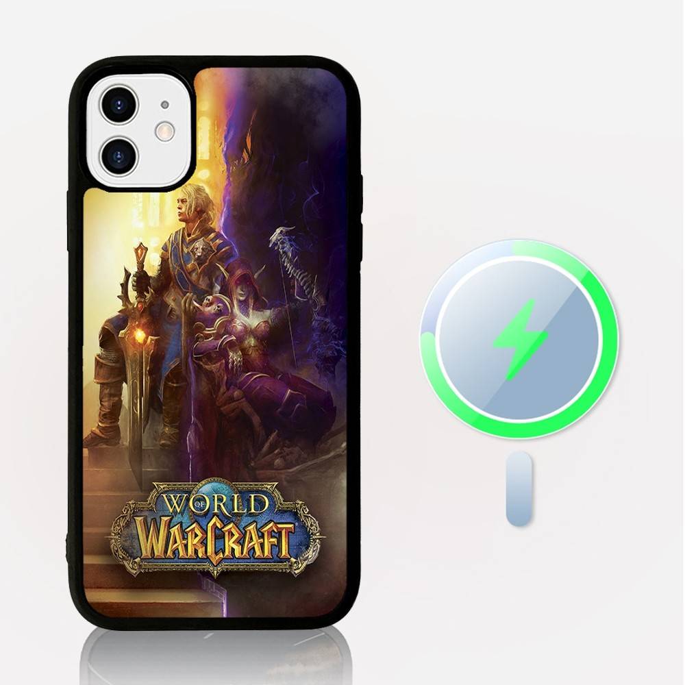 Game World Of Warcraft Phone Case Magnetic Case For IPhone 16 14 13 12 11 15 Pro Max Plus For Magsafe Wireless Charge Cover