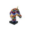 Home Living Room Entrance Bedroom Desktop Transfer Horse Head Ornaments Resin Crafts Creative Boutique Housewarming Gift