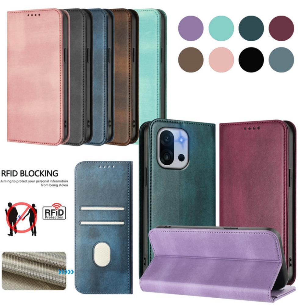 Klapphülle für OnePlus 13S 13R 13T 13 5G RFID Leder Brieftasche Magnetisches Buch Funda One Plus 12R 12 11 R 10R 10T 9R 8T 10 Pro Hülle