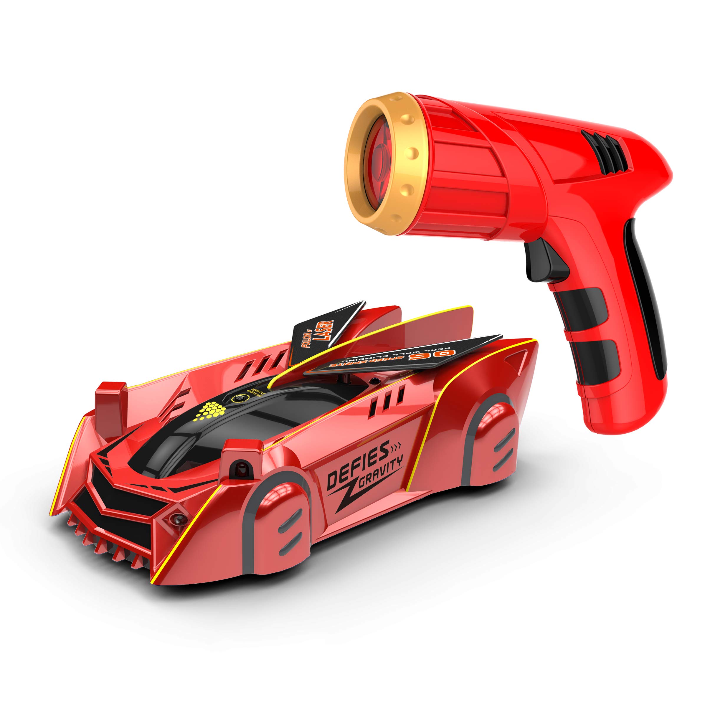 

ROBOT PLAZA Wall-Climbing RC Car, Ninja Style, RC Toy Car for Kids, Wall-Climbing RC Car (Red)