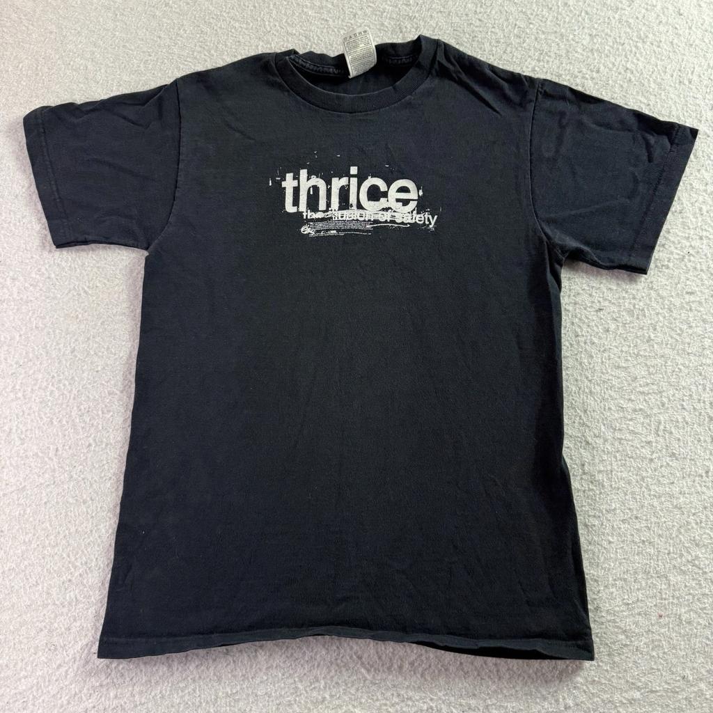 Thrice The Illusion Of Safety 2002 T-Shirt Merch Raro Vintage Band Tee Piccola