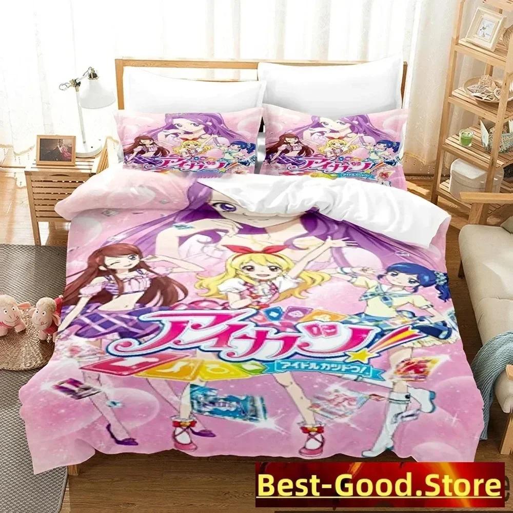 Comforter Aikatsu Idol Activity Anime Bedding Set Printed With Bed Soft Single Double Queen Super King Size