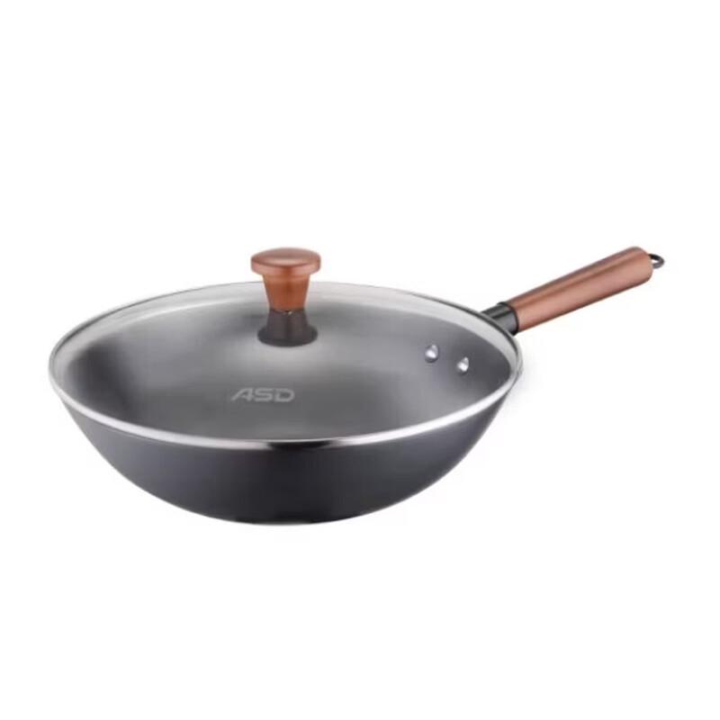 ASD Fine Iron Uncoated Stir-fry Wok
