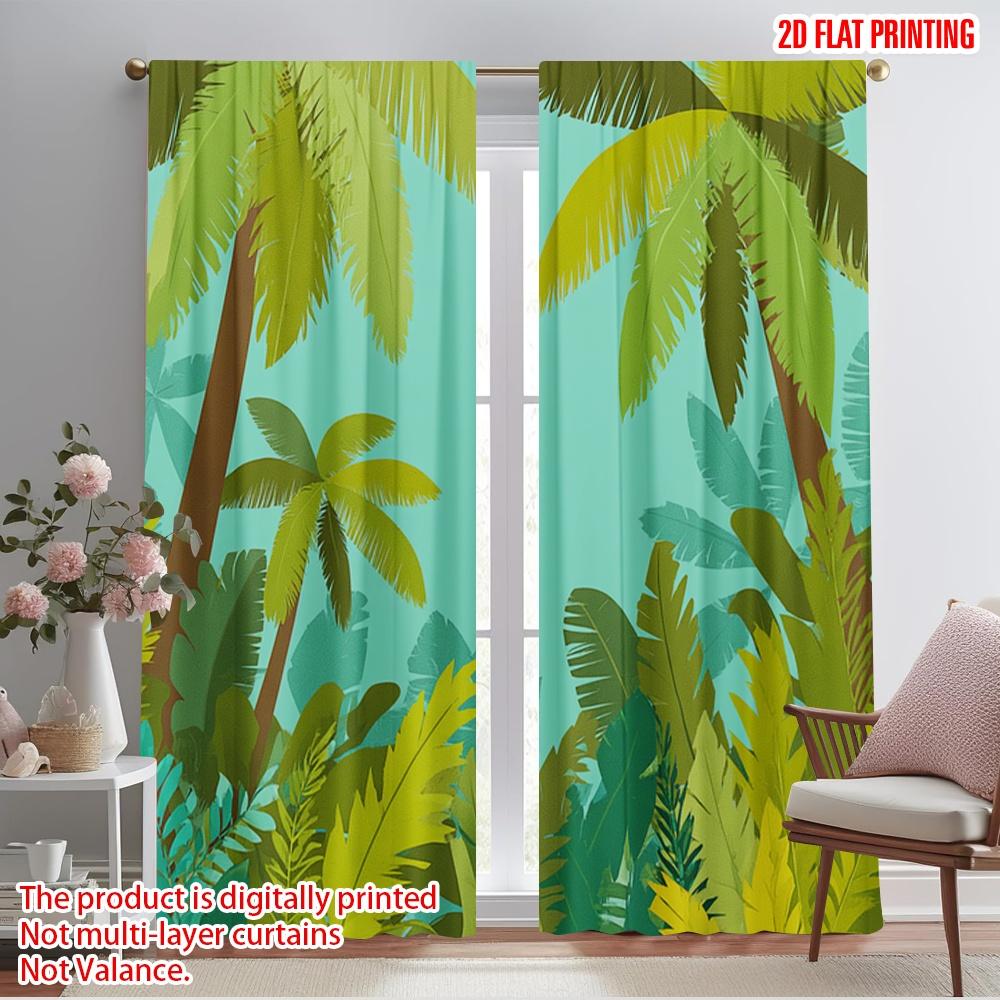 

2pcs,2D plane printing Curtain Fabric Santa Claus with Luggage Swim Versatile Polyester Fabric (without rod) Decorations Outdoor 52.50×116.00 CM 2pcs