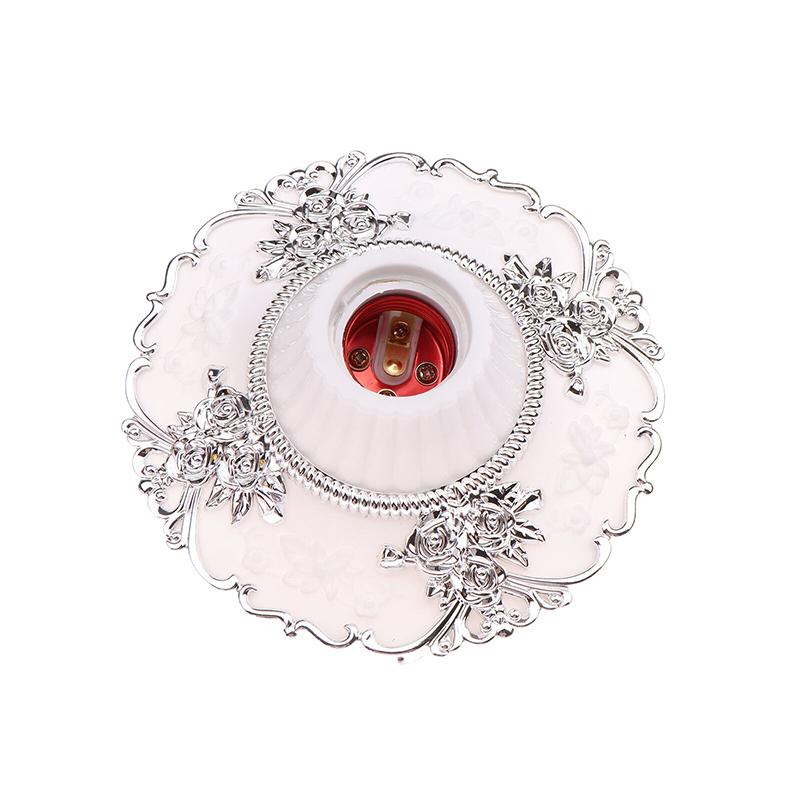 1Pc E27 Colored Pendant Lamp Holders Round Screw Fixed Base Socket Lamp Bulb Fixing Base Stand Light Bulb Holder