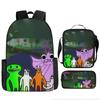 Traditional Creative Cool Total Drama 3D Pattern Pupil Schoolbags For All Oxford Water-resistant Laptop Versatile Journey Rucksacks