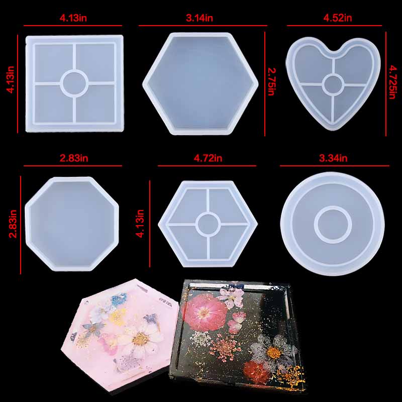 Transparent Epoxy Resin Molds Set Silicone Molds For Epoxy Resin Kit Silicone Moule For Jewelry Making DIY Craft Art Supplies