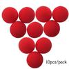 10pcs Classical Magician Finger Sponge Ball Red Magic Accessories Magic Magic Tricks  Children