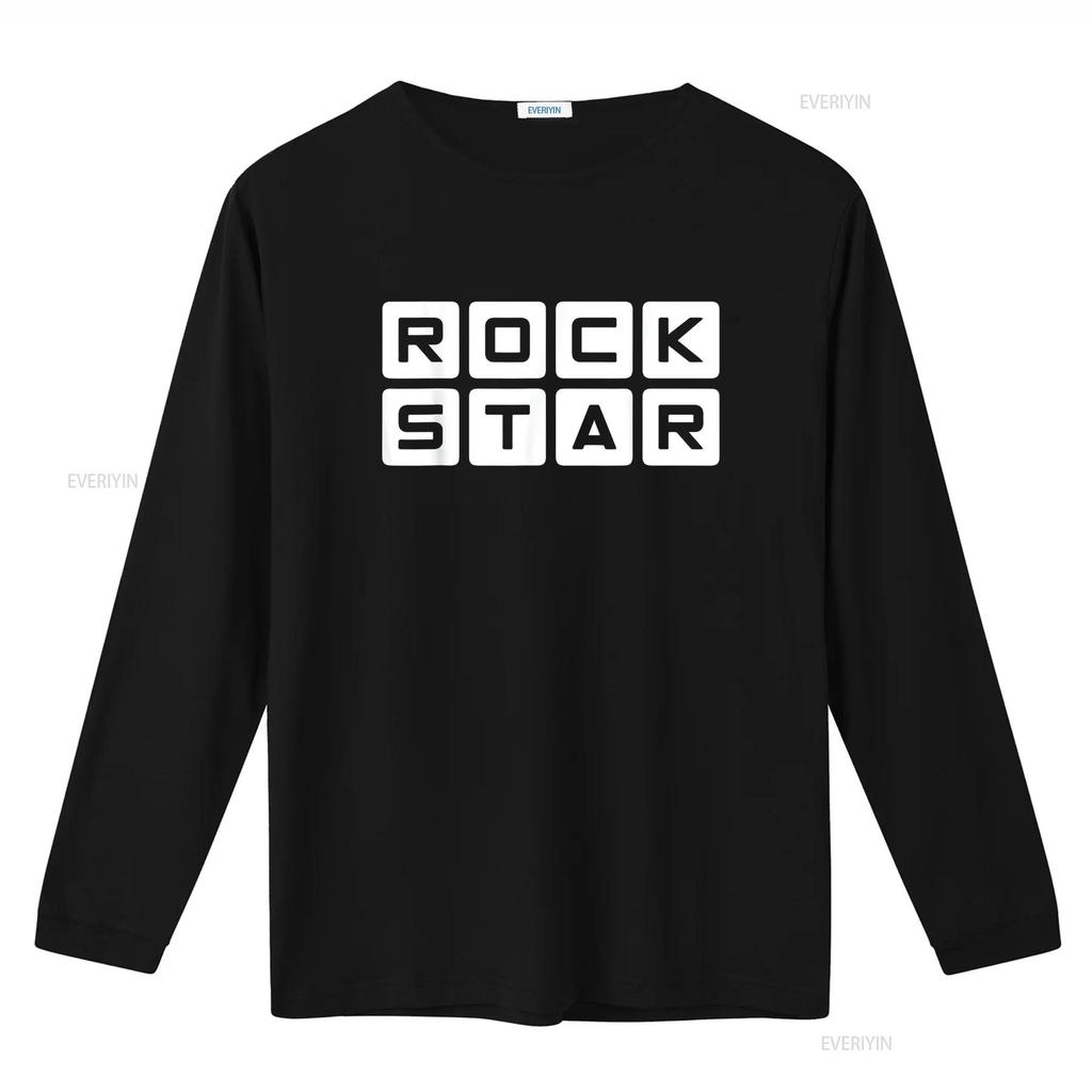 Rock Star Design T Shirt vintage Washed homme Top For Everyday Wear Comfortable Stretched designer clothes Breathable Unisex