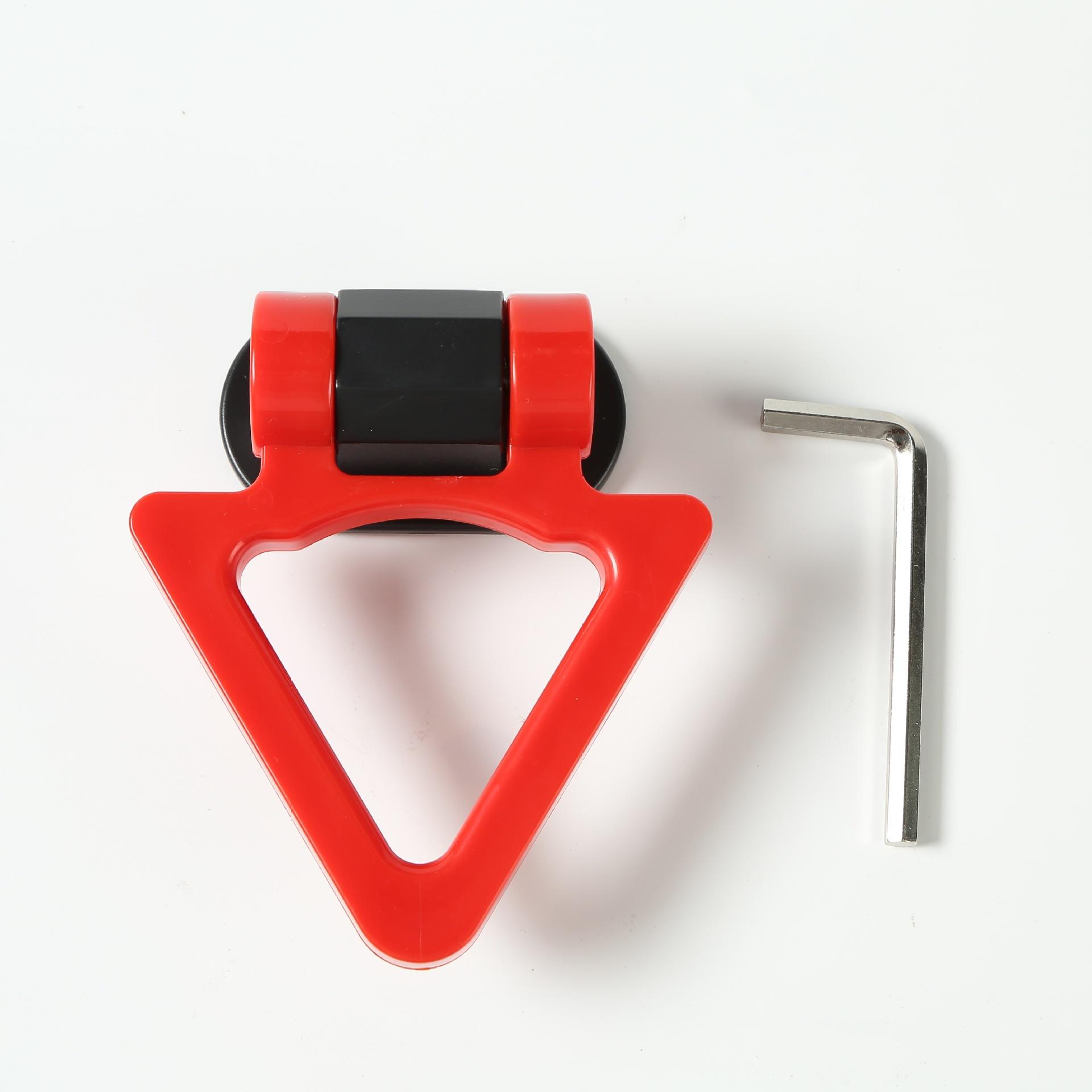 

1pc Triangle Car Tow Hook, Personality Auto Trailer Hook червоний