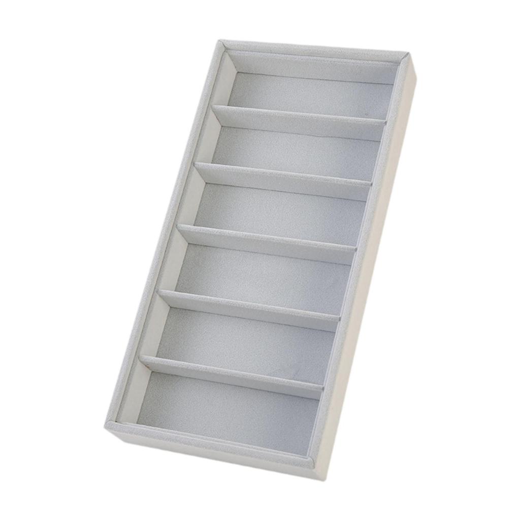 Soft Flannel Sunglasses Display Tray Eyewear Storage Box Organizer for Jewelry Watch Stand Home Vanity