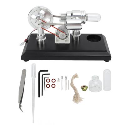 Stirling Engine Motor Model Multi Color LEDs Fine Workmanship Exquisite Stirling Engine Model