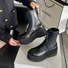 Thick-soled Women's Heightening Polished Retro Lace-up Small Short Muffin Bottom Wasteland Wind Platform Heels Boots