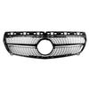 Front Bumper Grill Diamond Grille Fit for Mercedes Benz W176 2013 2015 Bright Black