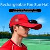Breathable Summer Fan Sunhat Mesh Fishing Hat Portable Solar Fan Cap  Adult Summer