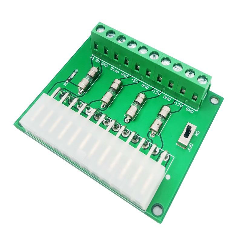 

Desktop ATX Power Adapter Board Computer ATX Power Supply Board Power Lead-Out Wiring Module 10*10*2 білий