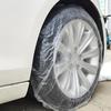 Transparent PVC Safety Covers for Car Wheels,  and Easy to Install, Ideal for Dog Owners and Automotive Maintenance