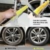 5pcs Car Rim Scrubber Wheel Cleaner Brush Wheels Tire Rim Brush with Plastic Handle Portable Auto Detailing Wash Cleaning Tools