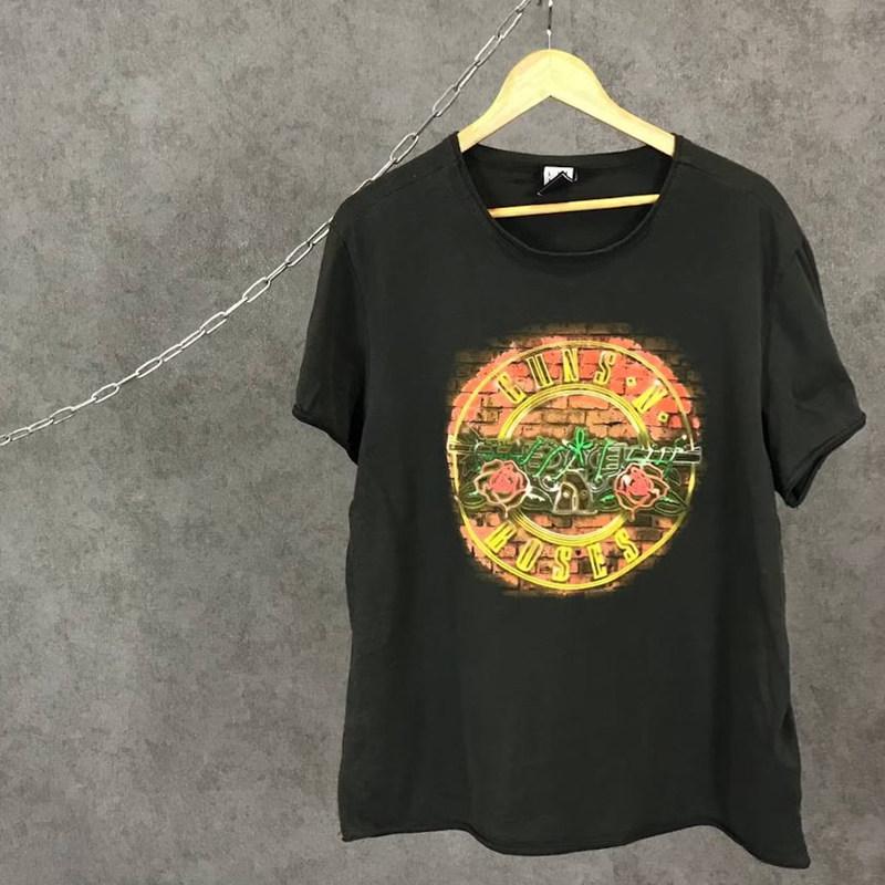 New 80s Guns N Roses Band Casual TShirt Mens and Womens Luxury Band Brand Top 2026