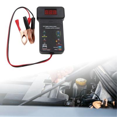 12V Car Battery Tester Measurement Tools Charging System Analyser Automotive Battery Load Analyzer for Car Portable