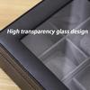 Leather Watch Storage Box Multifunctional Jewelry Organizer Boxes Black Portable Wrist Watches Jewelry Display Packaging Case