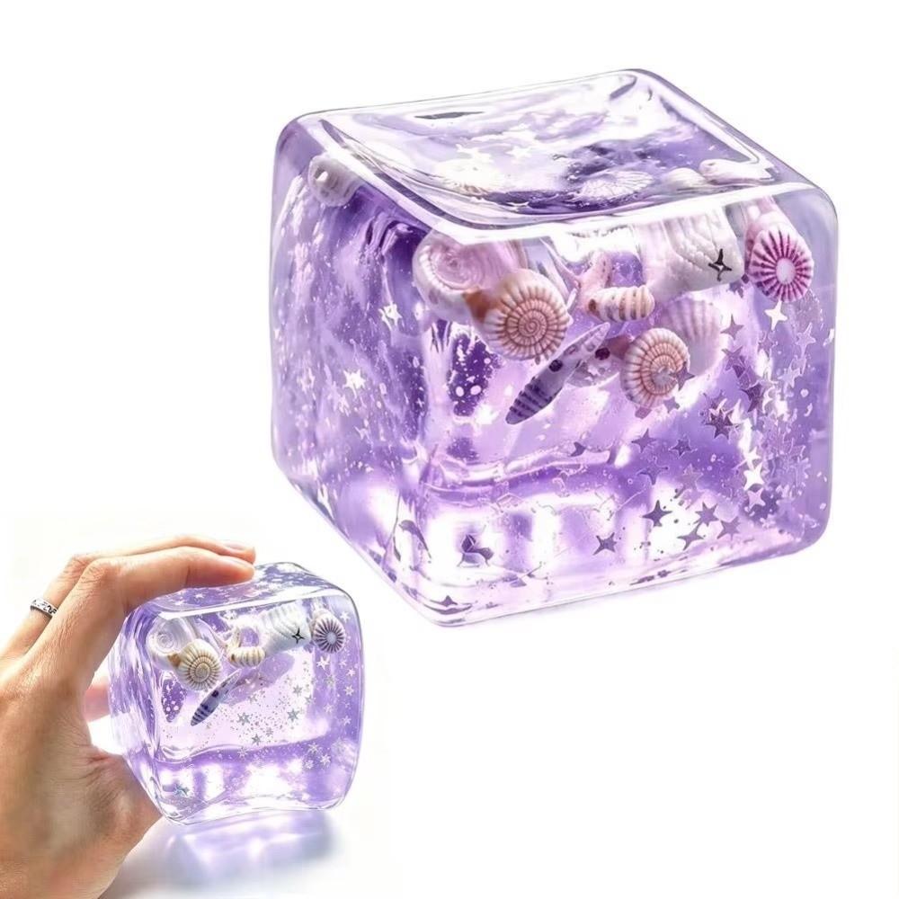Super Soft Ocean Cube Squishy Toys Slow Rebound Ocean Cube Fidget Toy Christmas Gift