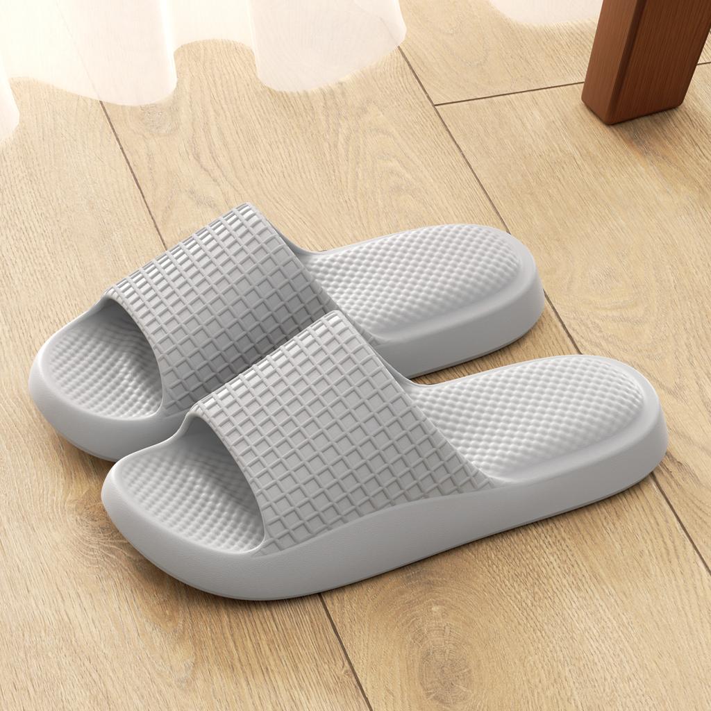 Summer Women Home Slippers Flat Soft Beach Slides Comfortable Non-slip Slippers Lightweight Men Bathroom Slippers