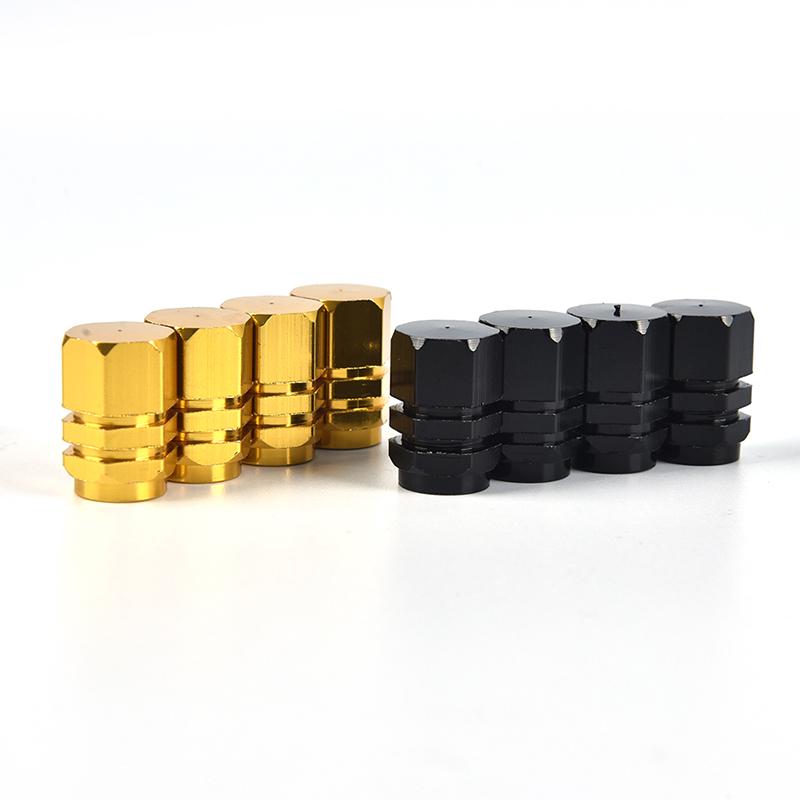 4Pcs Bolt-In Aluminum Valve Caps Car Wheel Tires Valves Tyre Stem Air Caps
