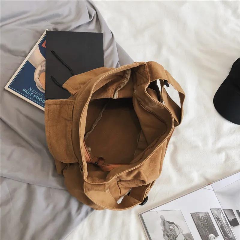 Women's Messenger Bag Vintage Handbag Canvas Shoulder Tote Bags Casual Crossbody Handbags