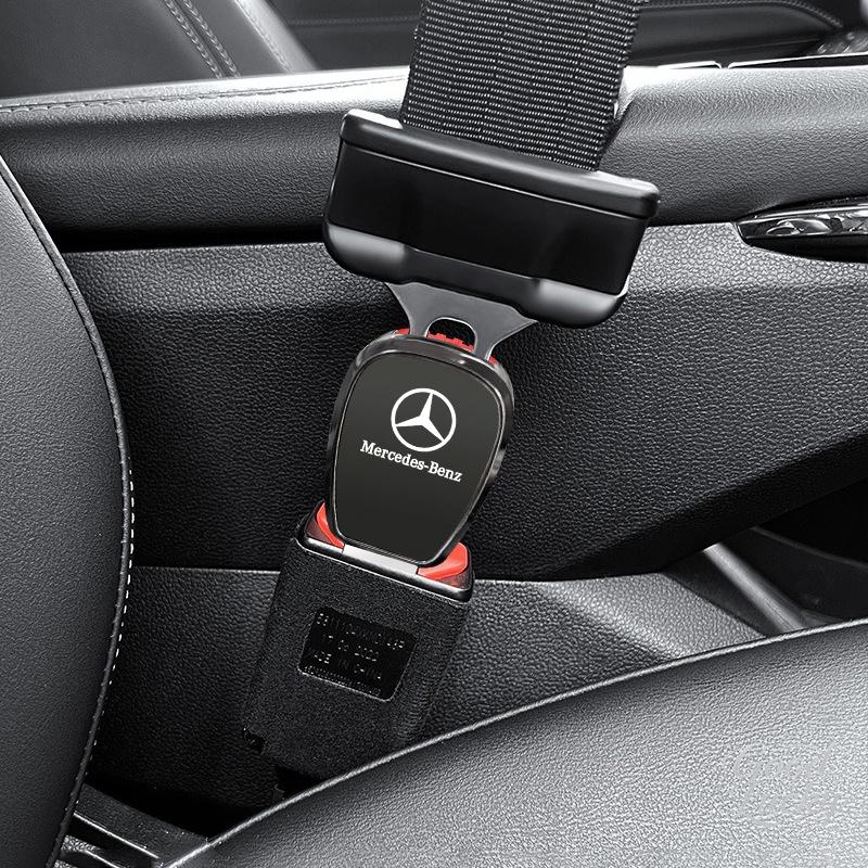 Car Logo Seat Belt Seat Lock Clip Buckle For Mercedes Benz AMG W204 W205 W203 W211 W212 W213 W201 W210 W124 Auto Accessories OO5