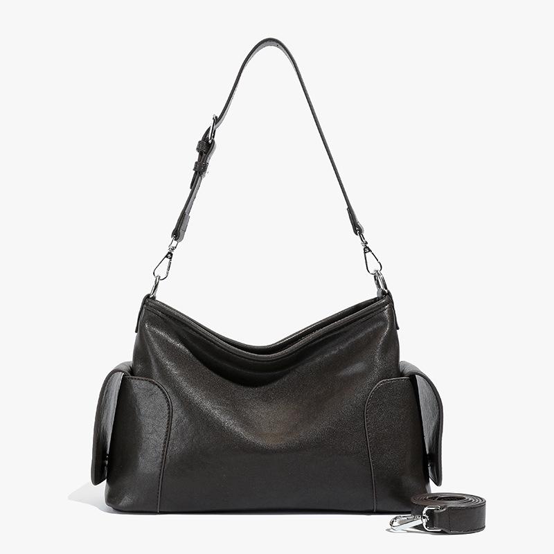 

Popular French niche single shoulder armpit bag women s 2025 autumn and winter new retro messenger bag soft leather commuter bag