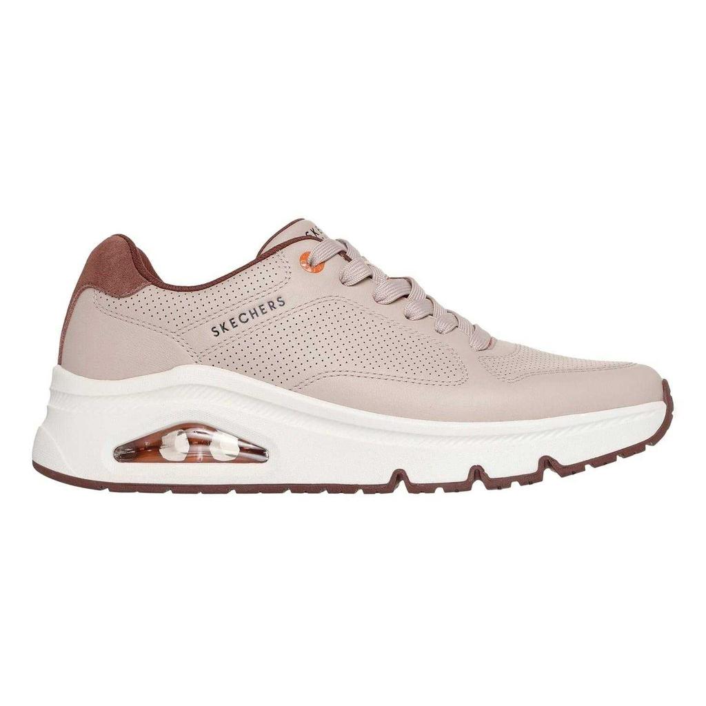 Skechers Mens Decorative Leather Air Cushioned Trainers