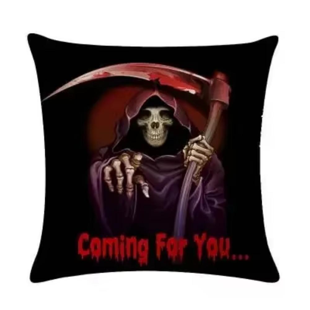 Halloween Christmas Print Pattern Cushion Cover Home Living Room Sofa Car Decoration Square Throw Pillow