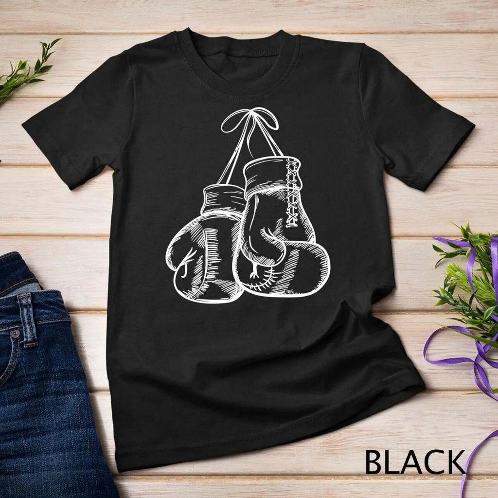 Guantoni da Boxe Bianchi Amore Retro T-shirt da Pugile