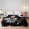 Tennis Player with Racket Blanket for all seasons blanket lunch break throw gift