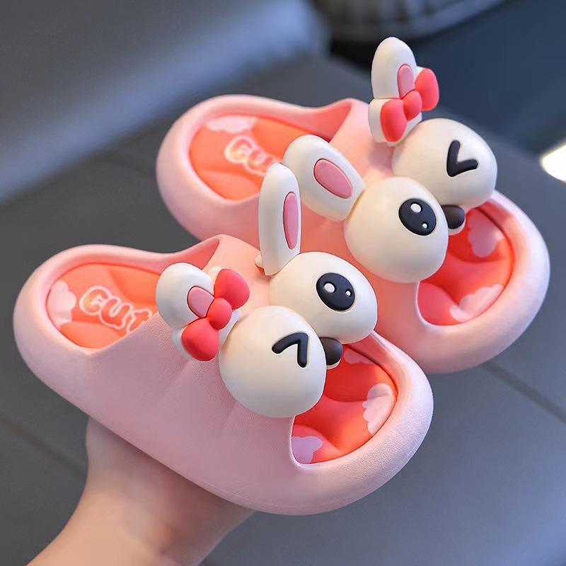 Kids' Cute Cartoon Non-Slip Soft-Soled Indoor Slippers for Boys & Girls