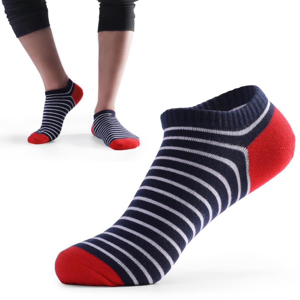 Men's Plus Size Summer Low-Cut Cotton Socks, 80% Cotton, Short, Slightly Thick, Hot Selling