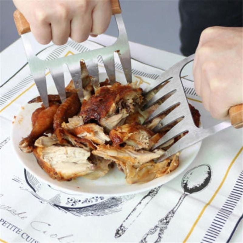 Meat Metal Claws Handler Fork Tongs Pull Shred Pork Toss Shredder Bbq