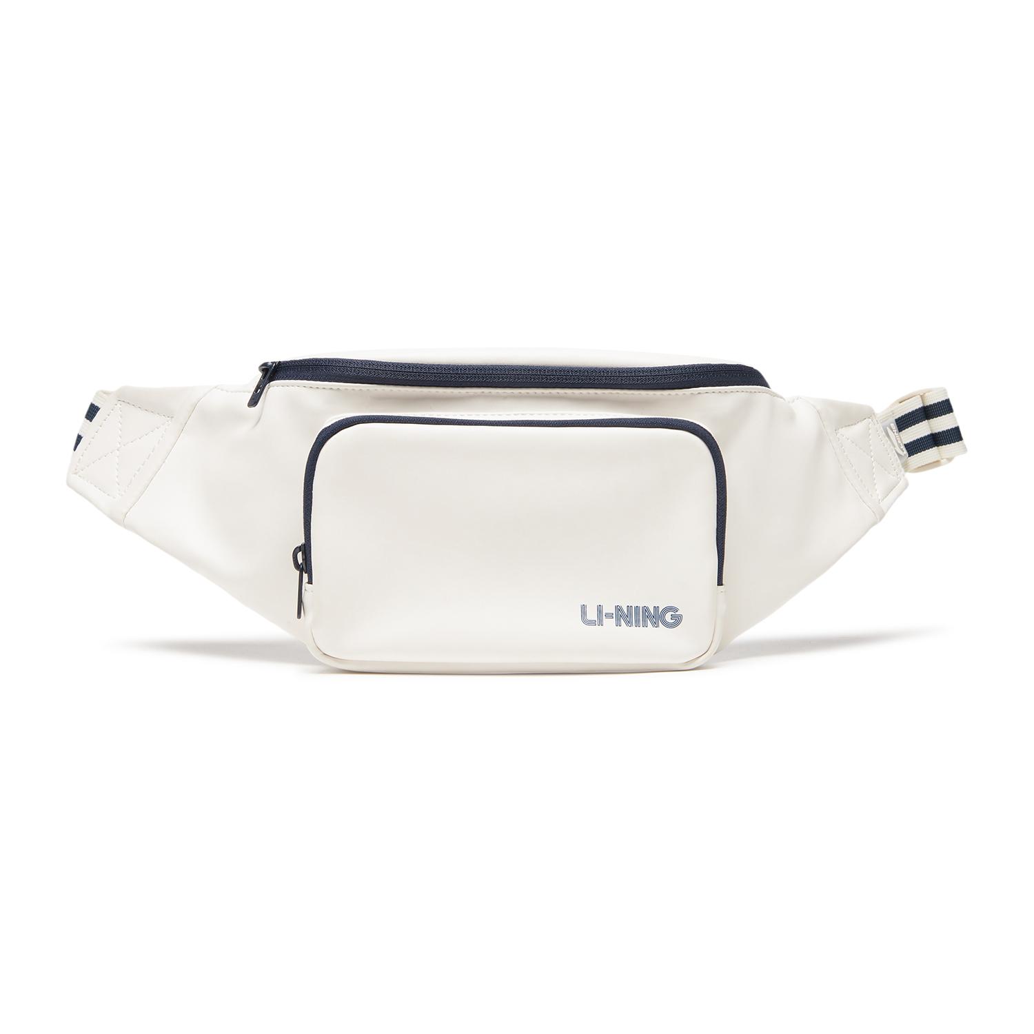New LiNing Polyurethane Fanny Pack Unisex Ivory Space Blue ABLV045-2 27966150CM 1544₽