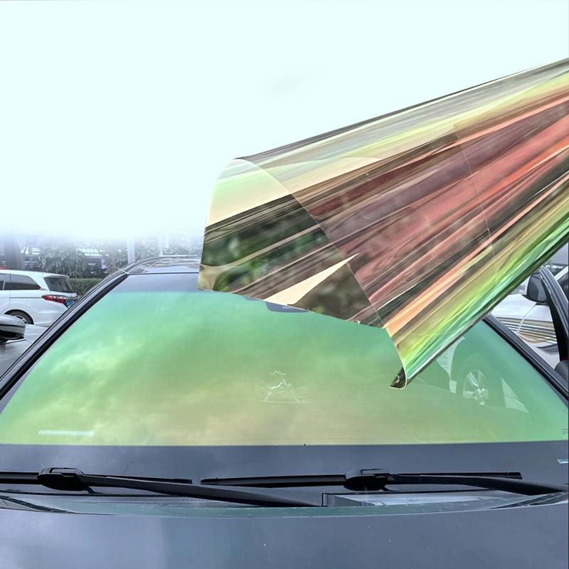 50cmX300cm 70%VLT Home Car Side Window Glass Tint Film Green Chameleon Anti UVR Heat Insulationr For Side Window Anti UV Film