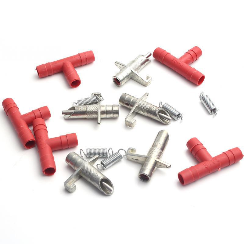 

10pc Automatic Rabbit Waterer Nipples with Integrated T-Connector for Small Animal Water Supply System Durable and Efficient One Size