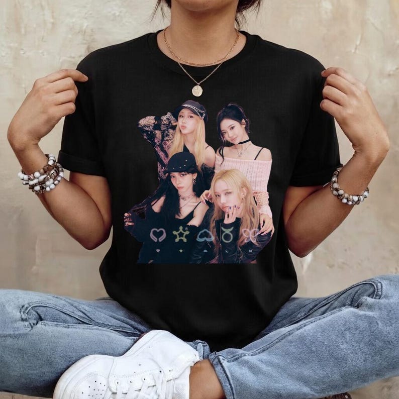 Ретро футболка K-pop Aespa с принтом, Футболка с туром Aespa 2026 Live Tour SYNK Aexis Line, Футболка Aespa Whiplash, Aespa Карина, Ниннин, Жизель, Винтер 4XL