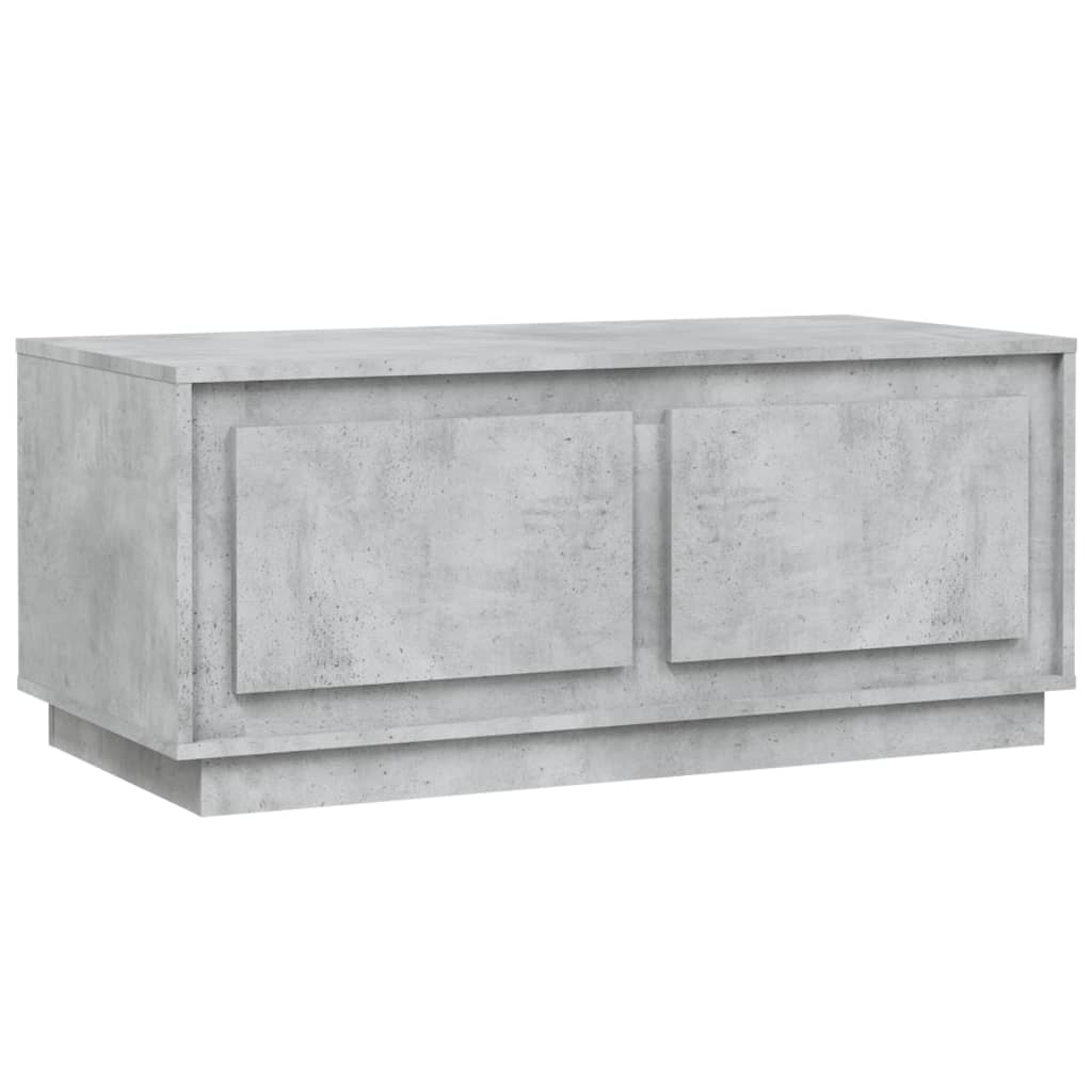Coffee Table Concrete Grey 102x50x44 cm Wood Based Material