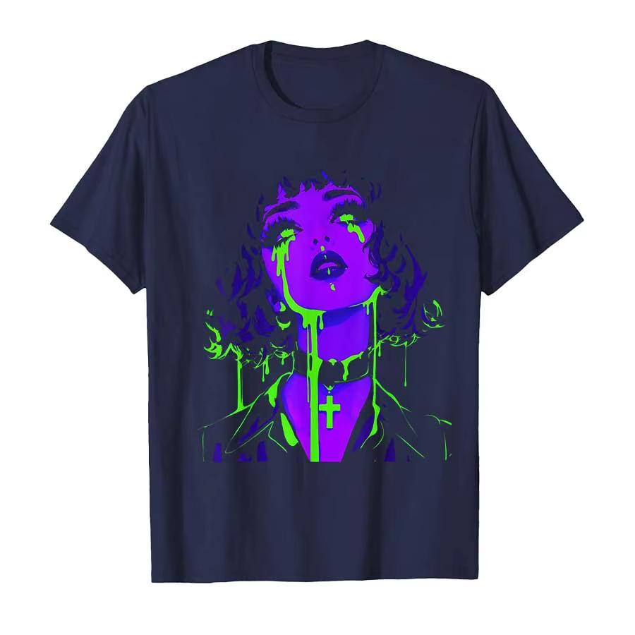 New Unisexs And Unisexs Versatile Tshirt Pattern Printed Summer Vitality Full Short Sleeve Street Style Casual Clothing Tshirt
