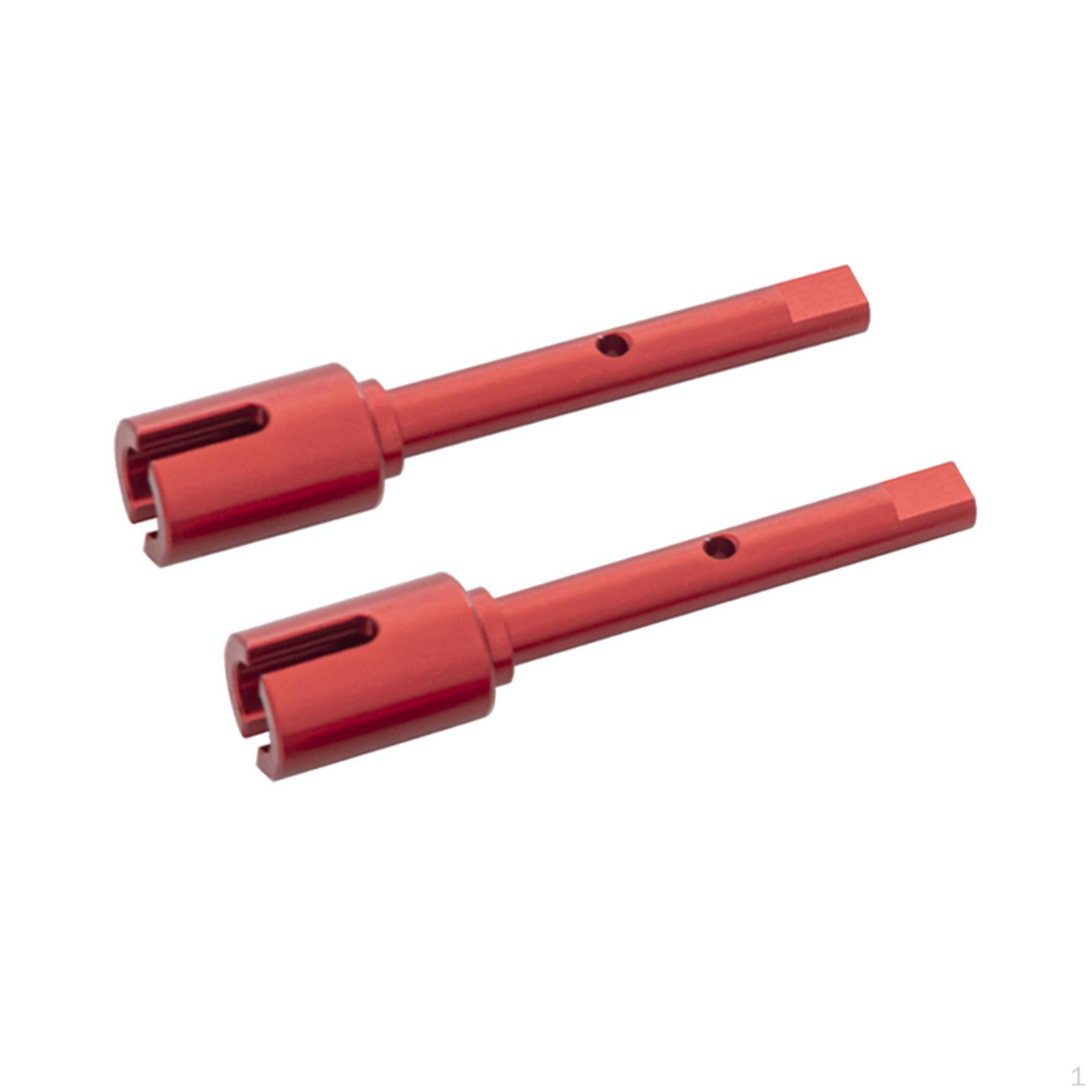 

2 Center Wheel Shafts Drive Axle for TT02 - Accessory Spare Parts червоний