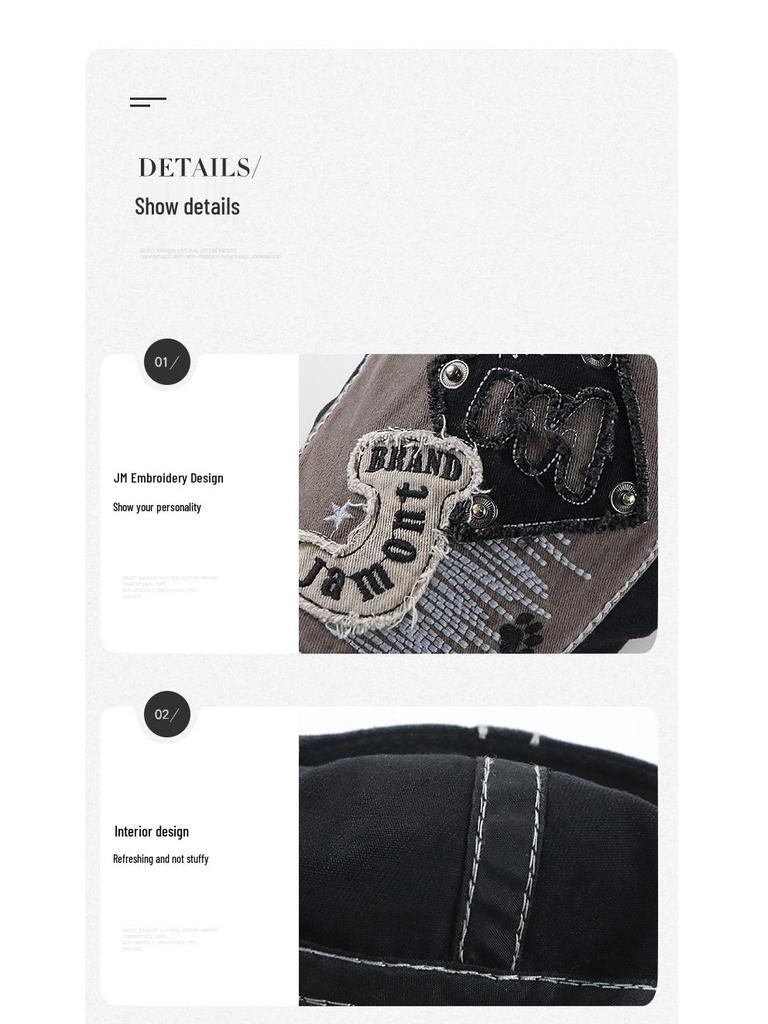 Gewaschene Retro Sommerhüte für Männer, Frauen und Kinder: Britischer Koreanischer Stil Flache Kappe & Baseballkappe