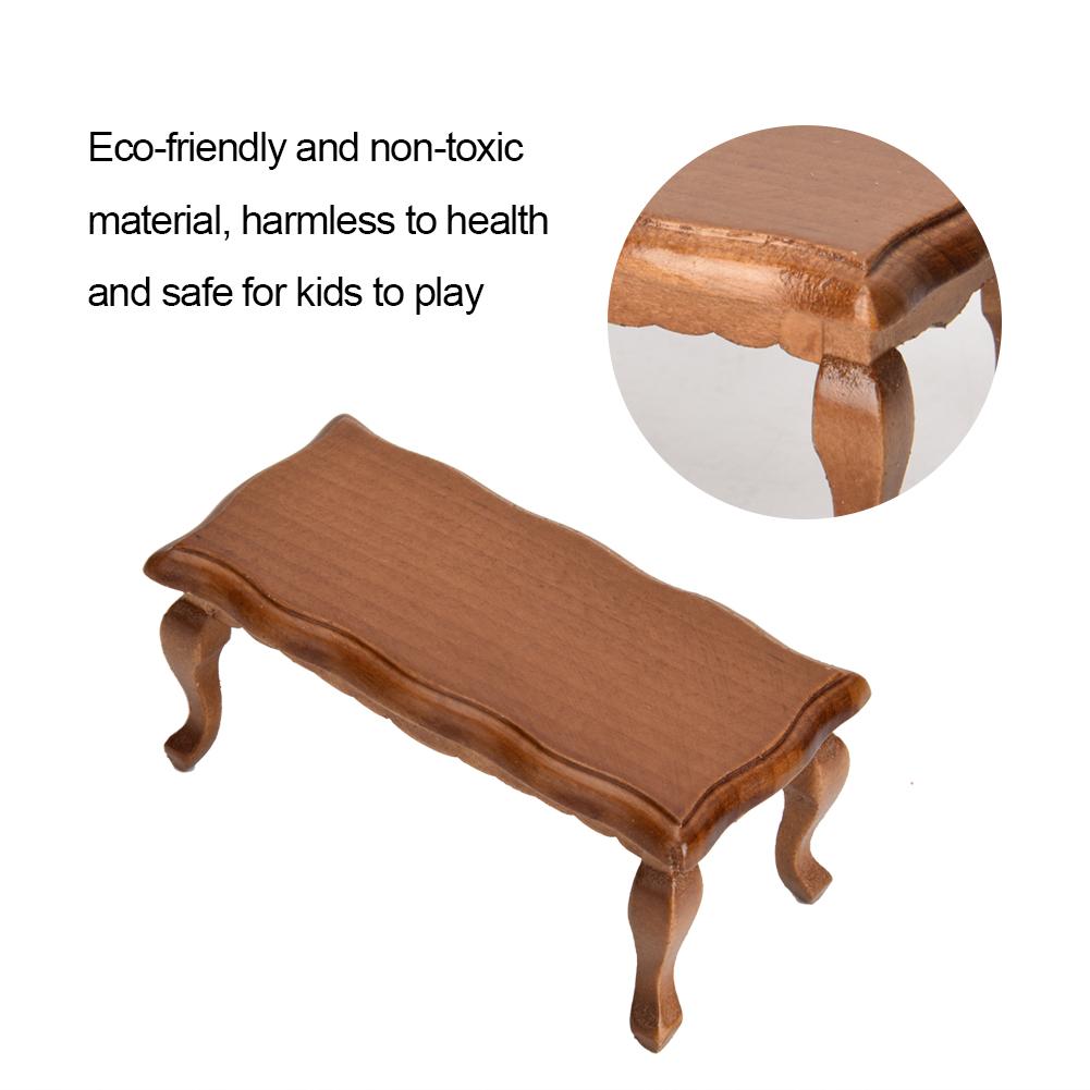 Miniature End Table Model Furniture for 1Celsius12 Doll House Accessories (White)