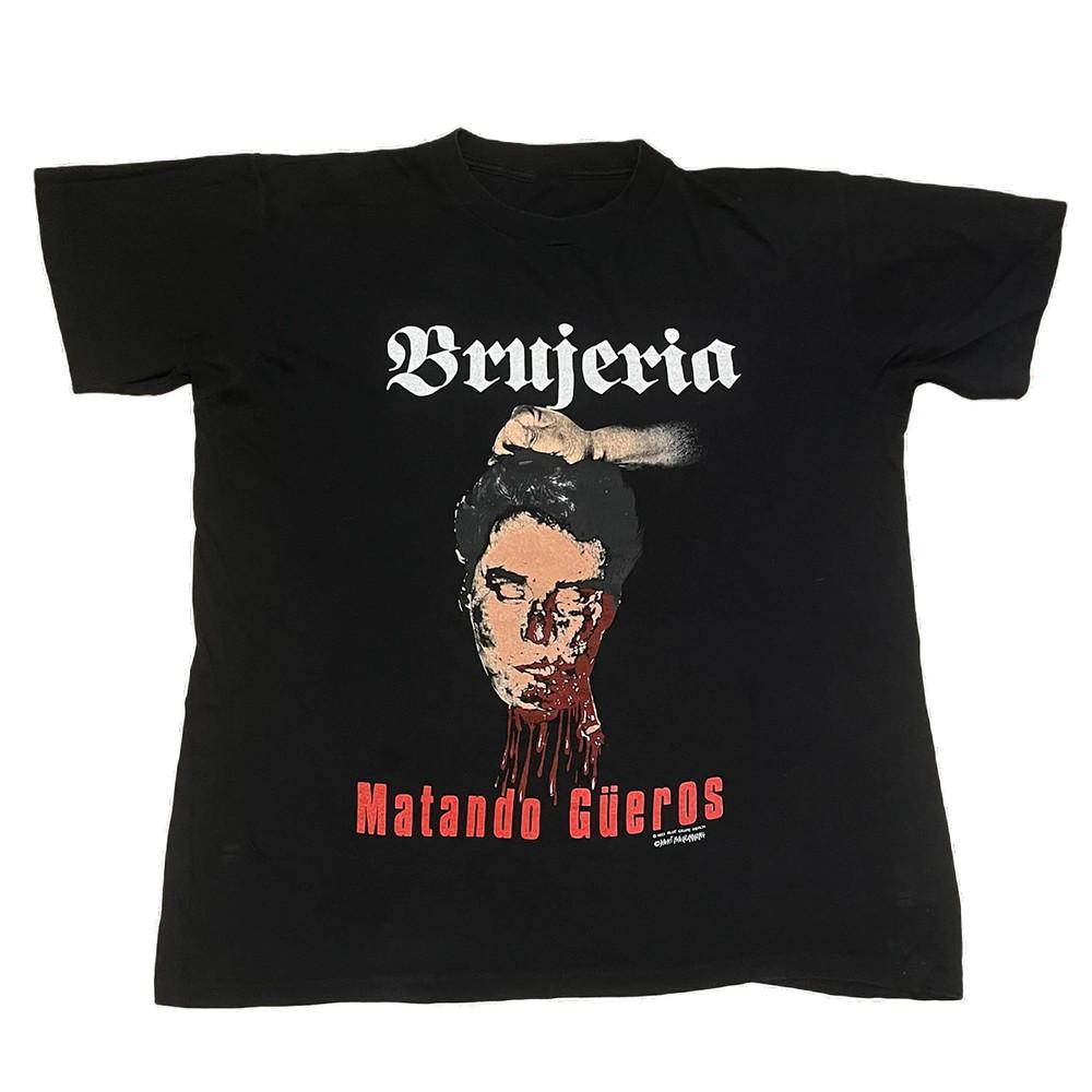 Matando Gueros BRUJERIA Футболка группы Черная Унисекс Размер S-5XL EM0550 Унисекс Футболка XXXXL